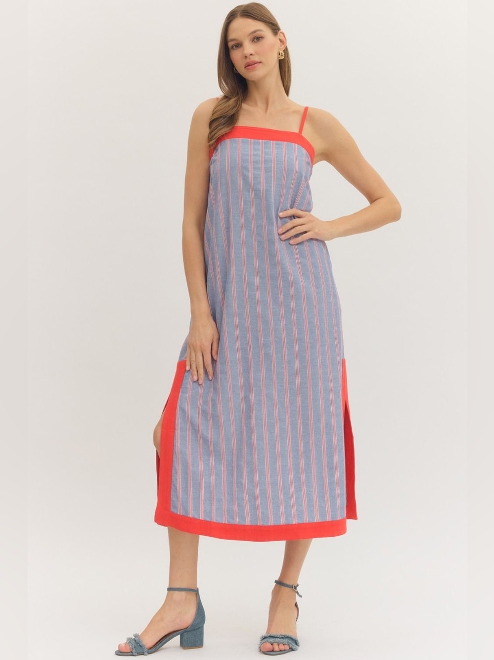 NWT Entro Contrast Midi Dress - sz L